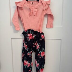 Floral Print Kids Leggings